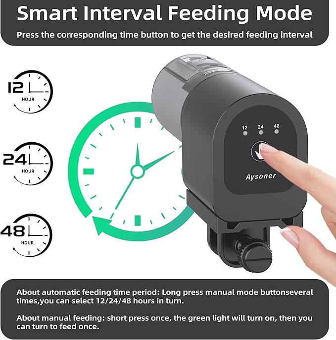 Automatic Fish Feeder for Aquarium: Vacation Food Feeder Auto Dispenser