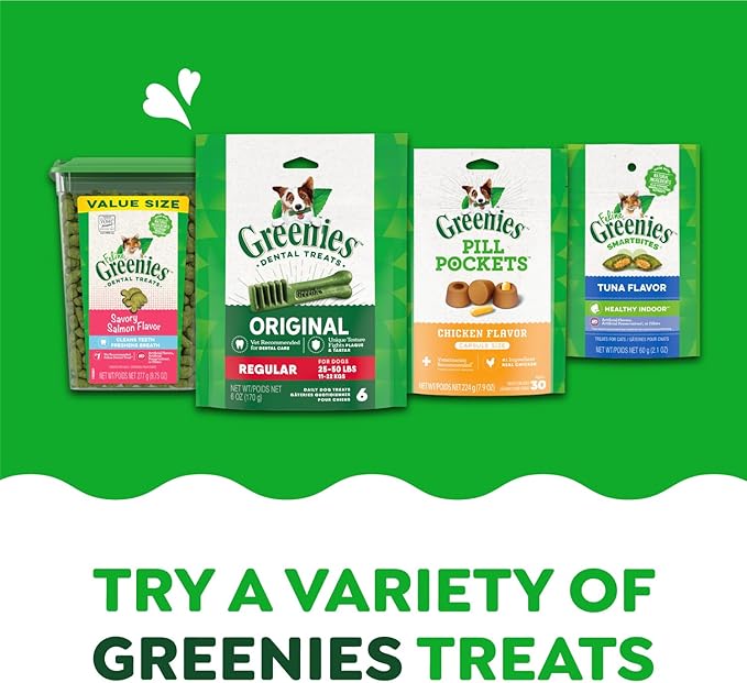 Greenies Original Petite Natural Dental Care Dog Treats, 6 oz. Pack (10 Treats)