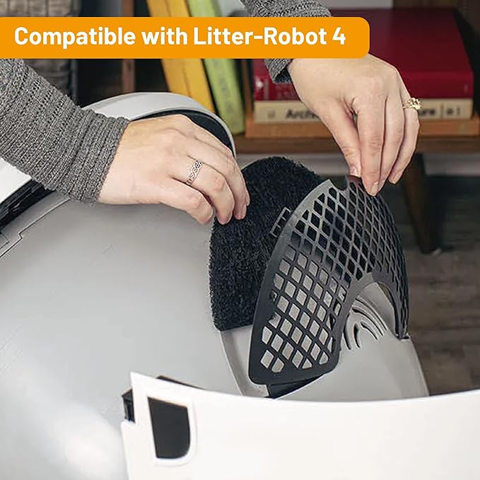 6 Pack Carbon Filters Replacement Filters Compatible with Litter-Robot 4 to Absorb Odors Control Damp from Pets