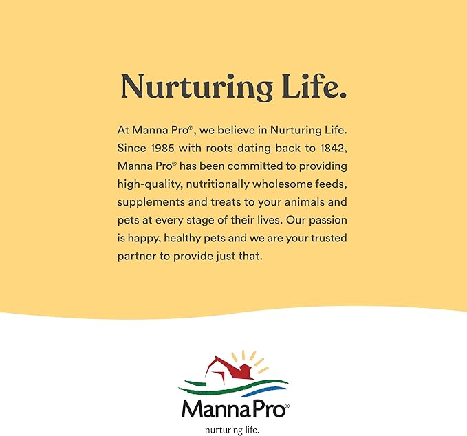 Manna Pro All Flock Crumbles | 16% Protein Level | Complete Feed for Chickens, Ducks, Geese, Turkeys and Gamebirds | Probiotics to Support Digestion | Crumbled Form for Easy Feeding | 8 Pounds