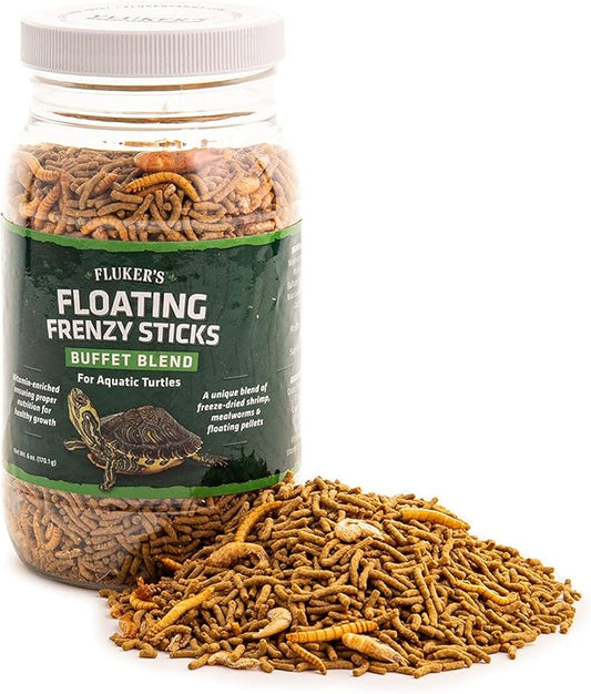 Fluker's Aquatic Turtle Buffet Blend Feeding Frenzy Sticks, 6 oz