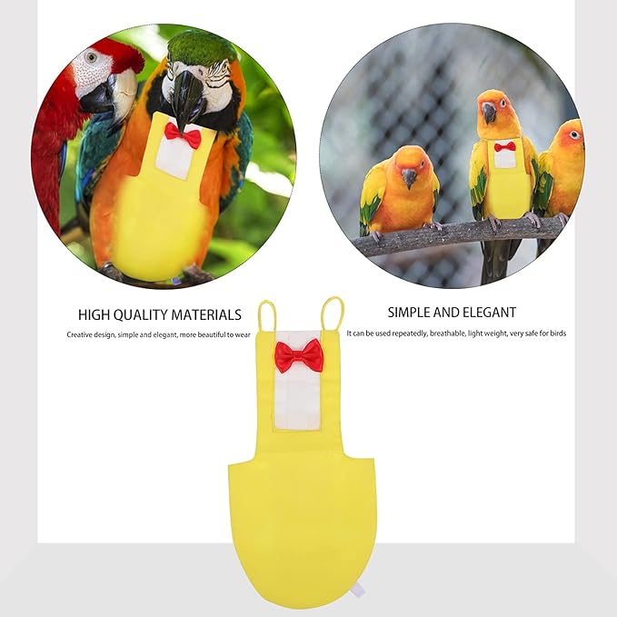 Baluue 1pc Parrot Flight Suit Parakeet Clothes Parakeet Flight Suit Reusable Bird Nappy Budgie Pet Supplies Bird Flight Suit Washable Pee Pad Cotton Lovers Urine Pad Suit Style