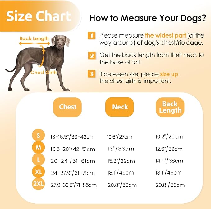 AOFITEE Dog Recovery Suit, Dog Surgical Recovery Suit for Female Dogs Male Dogs, Cozy Dog Onesie for Surgery, Cone E-Collar Alternative, Anti Licking Dog Surgical Shirt with Pee Hole, Lemon 2XL