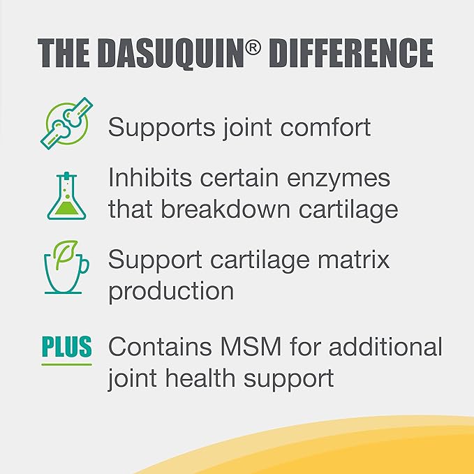 Nutramax Dasuquin with MSM Joint Health Supplement for Large Dogs - With Glucosamine, MSM, Chondroitin, ASU, Boswellia Serrata Extract, and Green Tea Extract, 84 Chewable Tablets