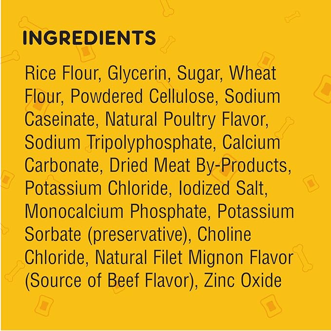 PEDIGREE MINI JUMBONE Small Dog Treats Real Beef Flavor, 7.2 oz, 12 Count (Pack of 8)