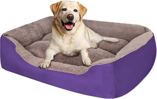 PUPPBUDD Dog Beds for Medium Dogs, Washable Dog Bed Comfortable and Breathable Pet Bed Rectangle Warming Dog Bed for Medium Dogs