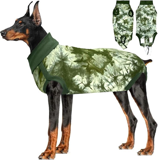 Lianzimau Dog Recovery Suit,Spay Suit for Female dog,E-Collar Cone Alternative After Surgery Anti-Licking,Neuter Suit for Male Dogs,Dog Surgical Suit for Abdominal Wounds Dog Onesie Body Suits