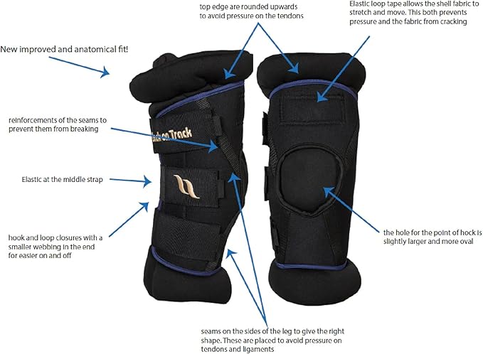 BACK ON TRACK Royal Padded Hock Boots Deluxe with Holes