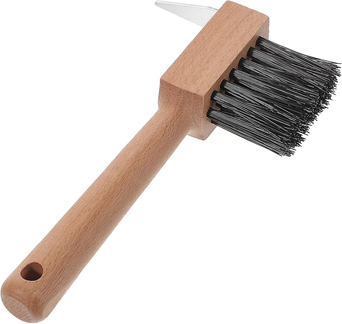 balacoo Horse Hoof Pick Brush: Horseshoe Hook Toddler Brush Nail Tools Hoof Groove Cleaner Scraper Horseshoe Trimmer Goat Brush for Horses