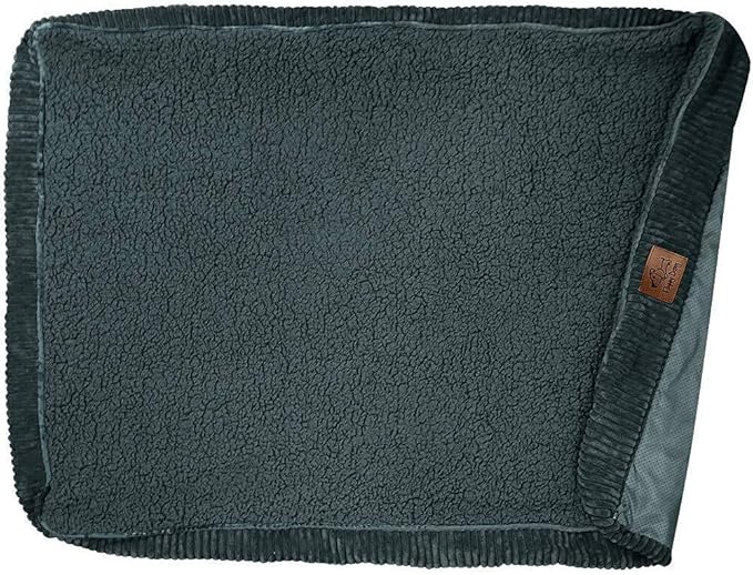 Floppy Dawg Large Dog Bed Replacement Cover. Removable and Machine Washable Cover for Mattress and Rectangular Pillow Beds. 40L x 28W. Gray with Gray Top.