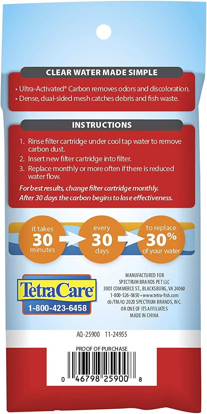 Tetra Whisper Bio-Bag Filter Cartridges for Aquariums - Ready to Use