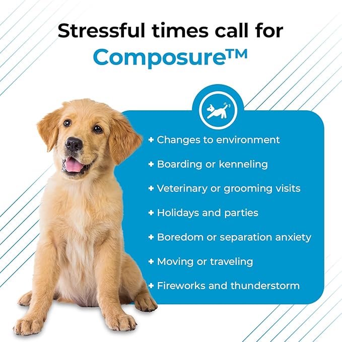 VetriScience Composure Max Liquid Formula - Clinically Proven Dog Calming and Cat Calming Supplement with Colostrum, L-Theanine & Vitamin B1 for Stress, Storms, Separation & More - 8 oz