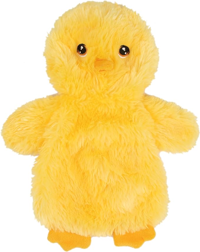 Best Pet Supplies Chicken Crinkle Plush Dog Toys for Interactive Play, Puppy and Senior Indoor Play, Colorful Chicken Toy Shape, Cute and Cuddly - Crinkle Chicken (Yellow)