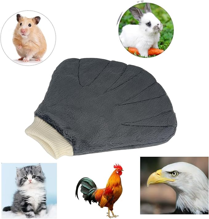 Bath Gloves Bite Proof Animal Handling Gloves Tools for Sugar Glider Toys, Squirrels, Flying Squirrels and Hamsters, Hedgehog Accessories Warm Anti-Scratch Gloves for Pets Calming Sleeping