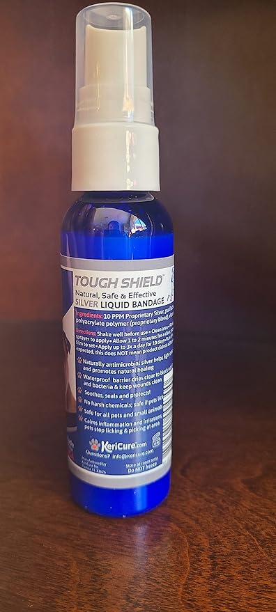 Tough Shield Liquid Bandage, 2oz spray on liquid bandage for pets, dogs, cats and small animal skin and wound care, Woman Owned Small Business, Made in The USA
