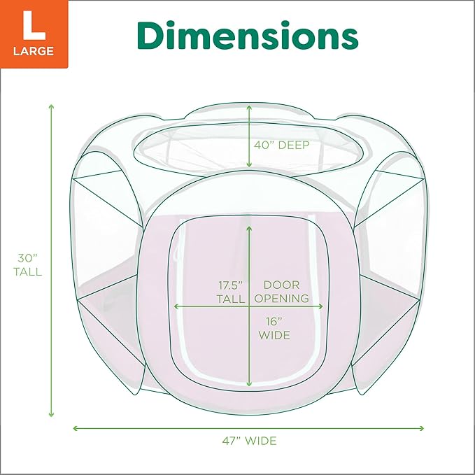 Furhaven Pop Up Playpen Pet Tent Playground - Purple, Large