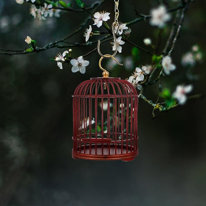 PRETYZOOM Pet Cage Garden Insert Shelter Hanging Cage Wood Cage Hamster Habitat Firefly Cage Cage Pets Supplies Vintage Bird Cage Hanging Cage Container Wooden Metal