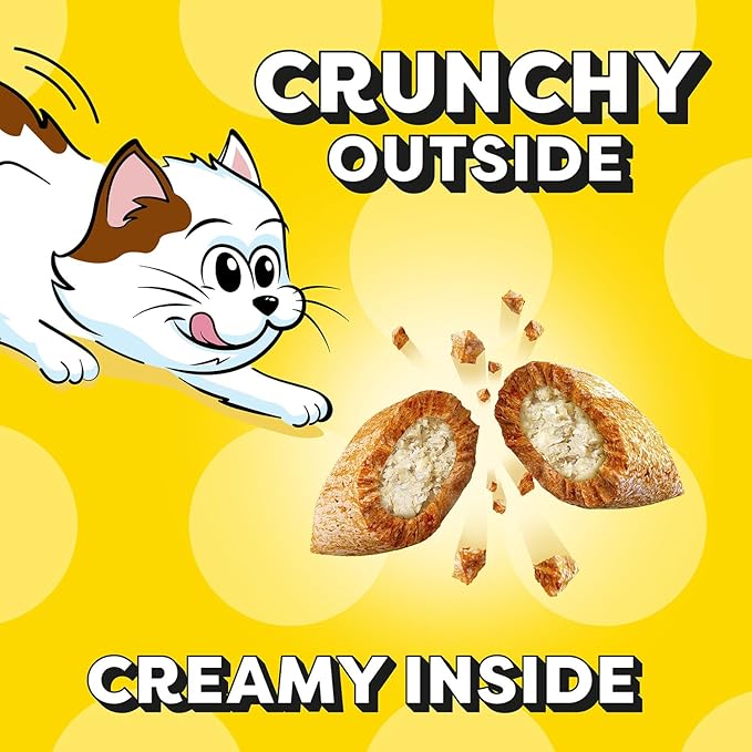 Temptations Kitten Treats, Chicken & Dairy and Salmon & Dairy, Crunchy and Soft Treat, 4-Pack Multipack (6.3 Ounce Per Pack)