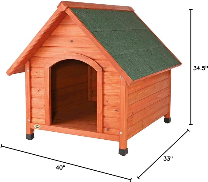 TRIXIE natura Cottage Dog House | Large 32.5 x 39.75 x 34.25 inch