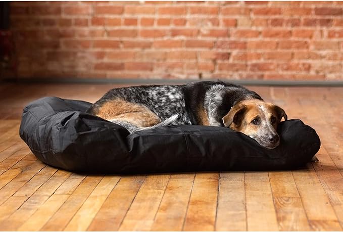 Dog bed cover replacement washable. 30 "L X 20 "W X 3 "H Washable Removable Orthopedic, Cooling Gel and Memory Foam pet Bed Protector Cover, Cover only (black)