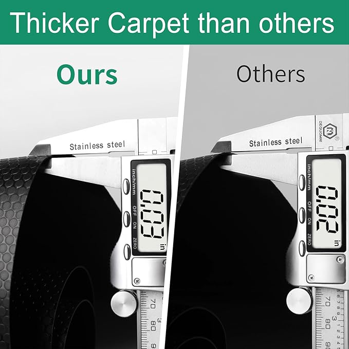 Bearded Dragon Tank Accessories, Reptile Mat, Reptile Terrarium Substrate Liner for Leopard Gecko, Lizard, Snake, Tortoise, Iguana Non-Adhesive Reptile Flooring (18"x36" Black)