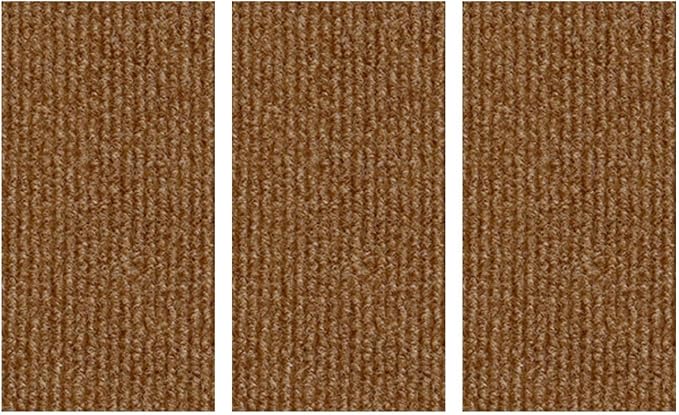 Cat Scratch Mat (3 Pack), 23.6’’ x 11.8’’ Cat Wall Stracther, Versatile Self-Adhesive Replacement Easy Use for Cat Trees, Cat Wall Furniture, Scratching Posts, and Couch Protection (Brown)