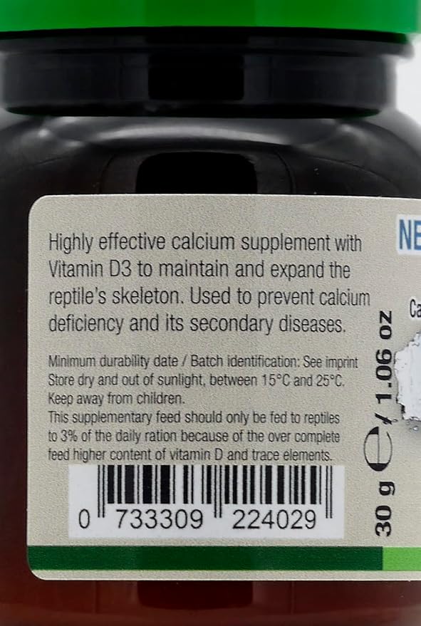 Nekton Rep-Calcium Plus D3 Reptile Supplement, 35gm