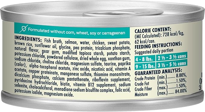 Canidae Balanced Bowl Wet Cat Food, Salmon & Sweet Potato, Recipe, 3 oz. (Case of 24)