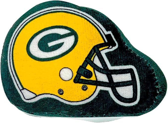 BEST PLUSH CAT TOY - NFL GREEN BAY PACKERS Complete Set of 3 piece Cat Toys filled with Fresh Catnip. Includes: 1 Helmet Cat Toy, 1 Football Cat Toy with Feathers & 1 Beer Bottle. Beautiful Team LOGOS