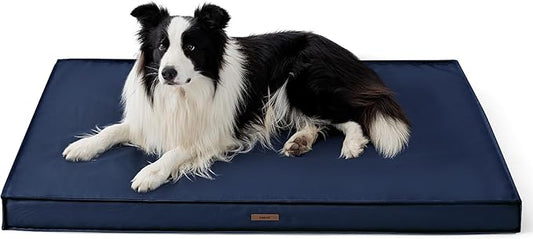 Lesure Outdoor Waterproof Dog Beds for Large Dogs - Dog Bed Washable with Oxford Fabric Surface, Large Orthopedic Foam Pet Bed with Removable and Durable Cover, Machine Washable