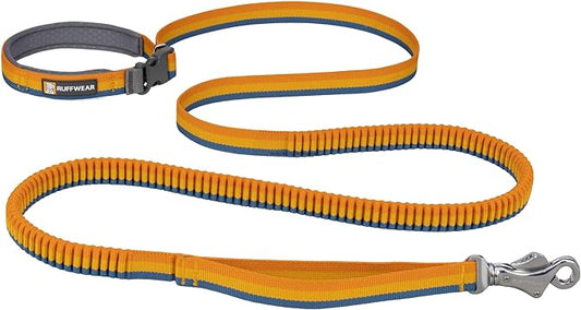 Ruffwear, Roamer Bungee Dog Leash for Running, Biking or Hiking, Can be Used Hand-Held or Hands-Free, Yellow Snow, 5.5'-7'