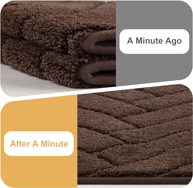 Tindbea Dog Mat for Muddy Paws,Absorbs Moisture Dirt Non-Slip Washable Mud Mat for Dogs,Soft Rubber Backing Front Inside Pet Rug for Entryway, Mud Dog Paws, Patio(24"x59",Coffee)