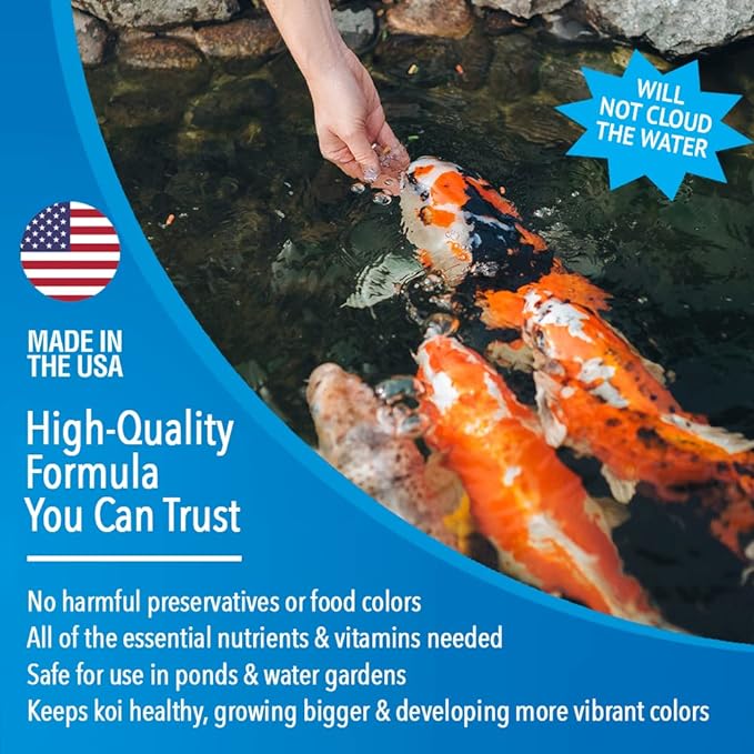 MICROBE-LIFT MLLSPBAG Sinking Fish Food Pellets for Ponds, Water Gardens, and Fountains, for Live Goldfish and Koi, 40 Pounds
