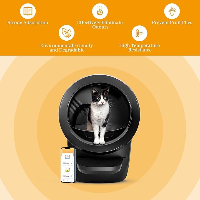 6 Pack Carbon Filters Replacement Filters Compatible with Litter-Robot 4 to Absorb Odors Control Damp from Pets