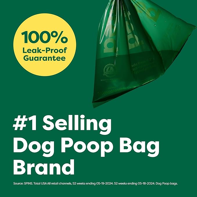 Earth Rated Dog Poop Bags, Guaranteed Leak Proof and Extra Thick Waste Bag Refill Rolls For Dogs, Unscented, 120 Count