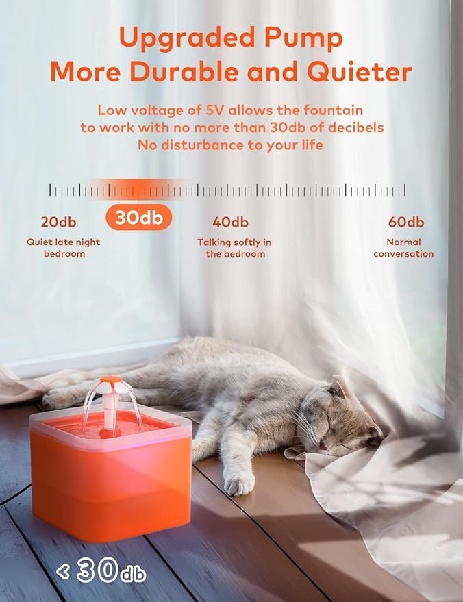 Pet Water Fountain(orange)