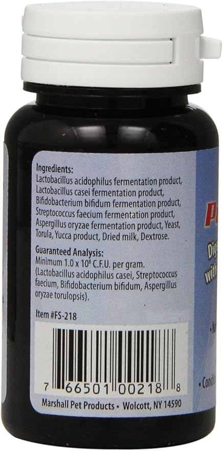 Marshall Pet Products Natural Probiotic Pet Digestive Tract Conditioner Supplement Eases Digestive Stress, ECE and Diarrhea in Ferrets and Small Animals, 1.7 oz