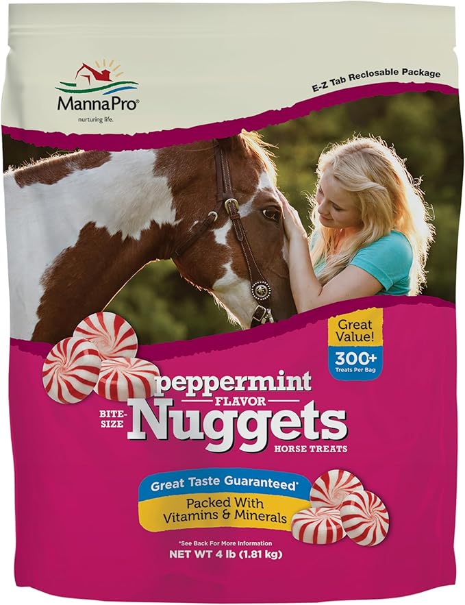 Manna Pro Bite-Size Peppermint Flavored Nuggets | 4 LB