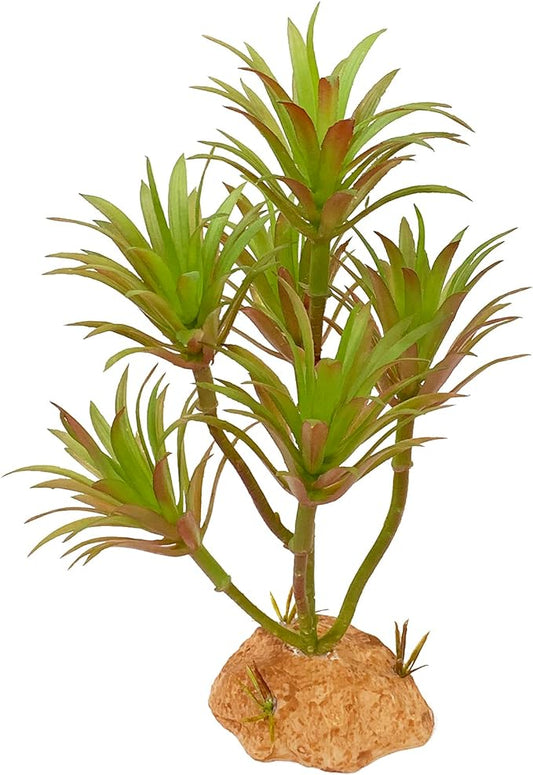 Reptile Artificial Plants Terrarium Decor, Fake Desert Plants Bearded Dragon Tank Decorations Accessories fit Crested Gecko Leopard Lizard Chameleon Ball Python Snake Frog - Tillandsia