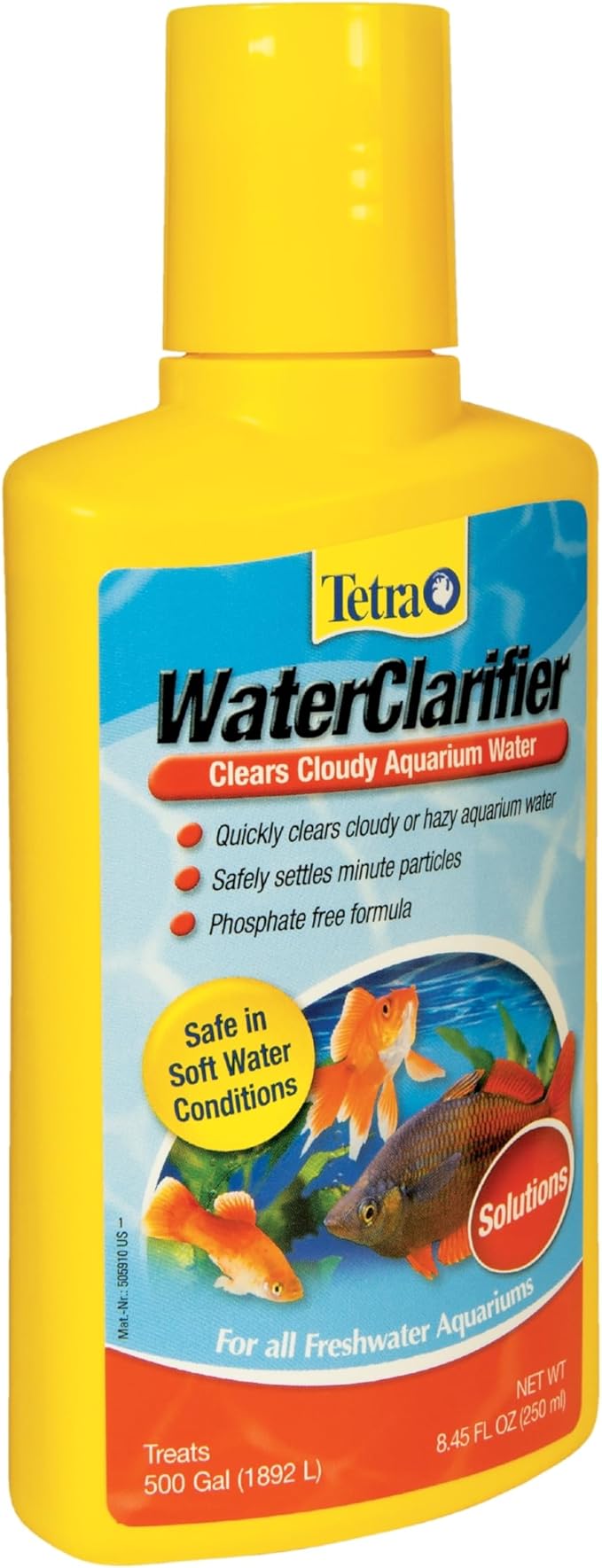 Tetra Water Clarifier, Aquarium Treatment Solution, 8.45 oz (24-Pack), Clears Cloudy Aquarium Water, Safe to Use with Fish and Plants, for Fresh Water