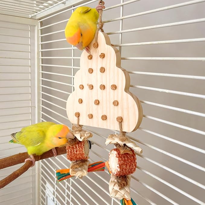 Conure Toys, Bird Shredder Foraging Toys Parakeet Chewing Hanging Toy Bird Toy for Lovebird Cockatiel Parakeet Conure Budgie Parrotlets
