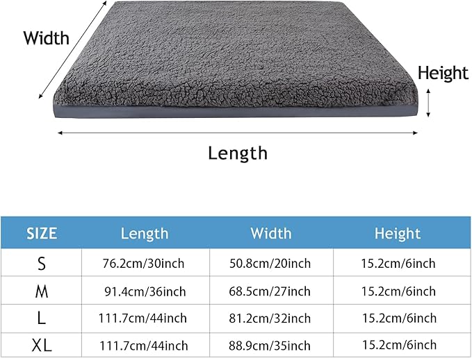 Waterproof Dog Bed Cover,Dog Crate Pad Cover with Zipper,Oxford Dog Bed Sheets,Pet Bed Cover Hair Easy to Remove,Dog Bed Covers Replacement Washable (Gray #2, 20 * 30 * 6 inch)