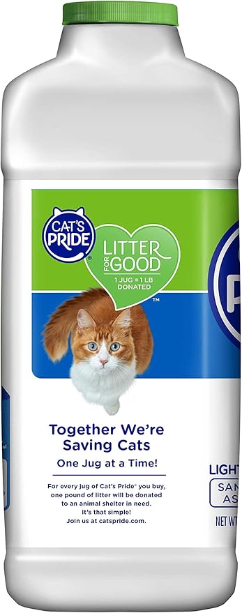 Cat's Pride Lightweight Clumping Litter: Natural - Powerful Odor Control - Unscented, 10 Pounds