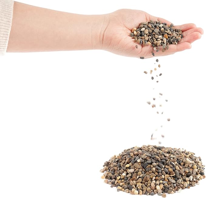 LANDEN Mekong Aquarium Brown-Black Sand 7lbs(2L), Aquarium Substrate Gravel, Pea Gravel for Landscaping, Granite Sand, Coarse Sand for Plants, Aquatic Substrate Sand 2-5mm