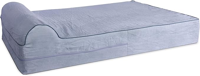 KOPEKS Dog Bed Replacement Cover Memory Foam Beds - Grey - Extra Large (Jumbo Size)