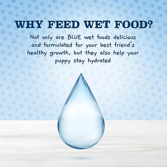 Blue Buffalo Baby Blue Natural Chicken, Lamb and Vegetable Recipe Variety Pack Wet Puppy Food, 3.5 oz, Count of 12