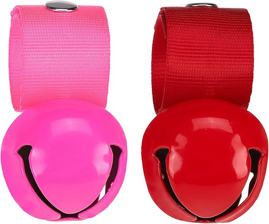 SCENEREAL Large Dog Collar Bell, 2 Pack Dog Bell for Collar, Noise Maker Extra Loud Anti-Theft Bell for Training, Hiking, Walking, Hunting, Pet Tracker, Save Birds & Wildlife