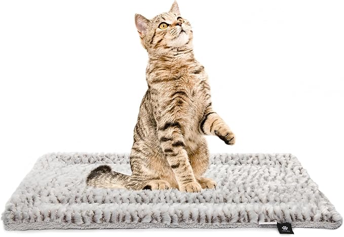 Self Heating Cat Pad Self Warming Cat Bed 22" x 17" Thermal Cat Mat Extra Warm Pet Mat for Outdoor and Indoor Large Kittens Small Puppy Pets