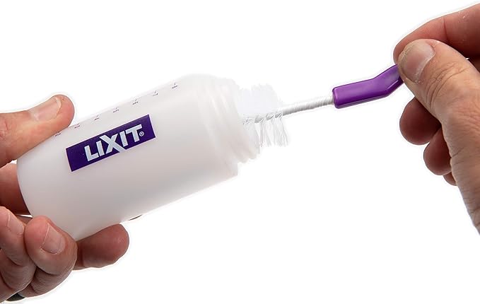 Lixit Nursing Bottle Kits for Puppies, Kittens, Guinea Pigs, Ferrets, Rabbits, Raccoons, Squirrels and Other Pets That need hand feeding (4 Ounce (Pack of 1), Clear)