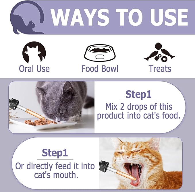 Melatonin for Cats, Cat Calming Melatonin, Cat Stress and Anxiety Relief, Cat Melatonin Calming Treats for Sleep